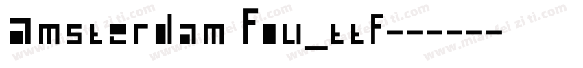Amsterdam Fou_ttf字体转换
